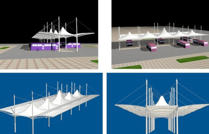 膜结构停车棚CP
