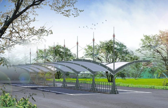 膜结构停车棚CP