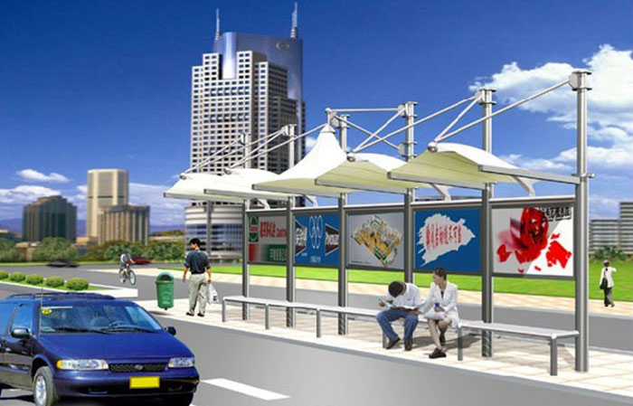 膜结构候车亭hct