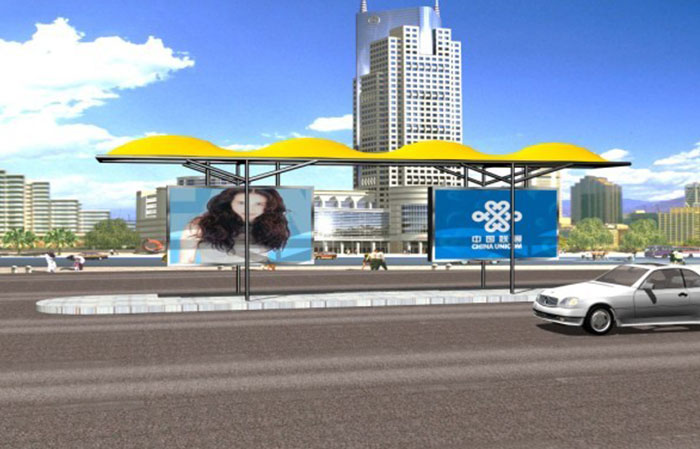 膜结构候车亭hct