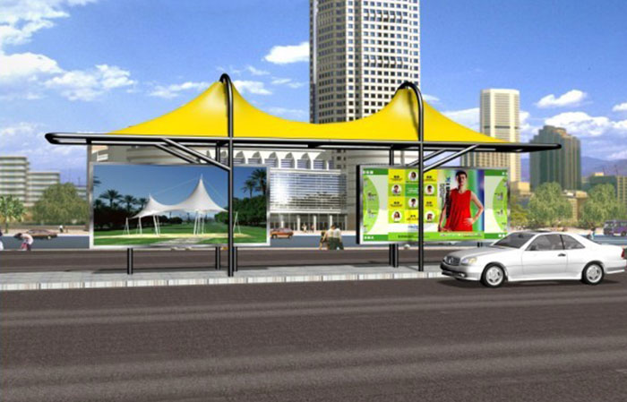 膜结构候车亭hct