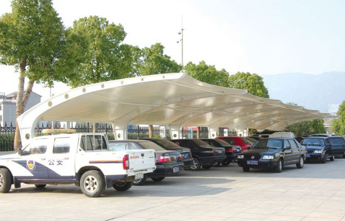 德州监狱膜结构停车棚
