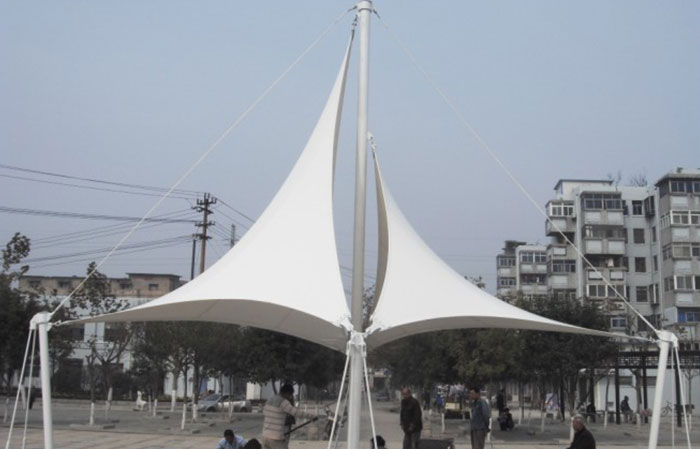 徐州王场新村景观膜结构工程